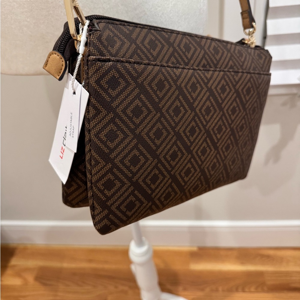 Liz Claiborne Brown Crossbody Bag